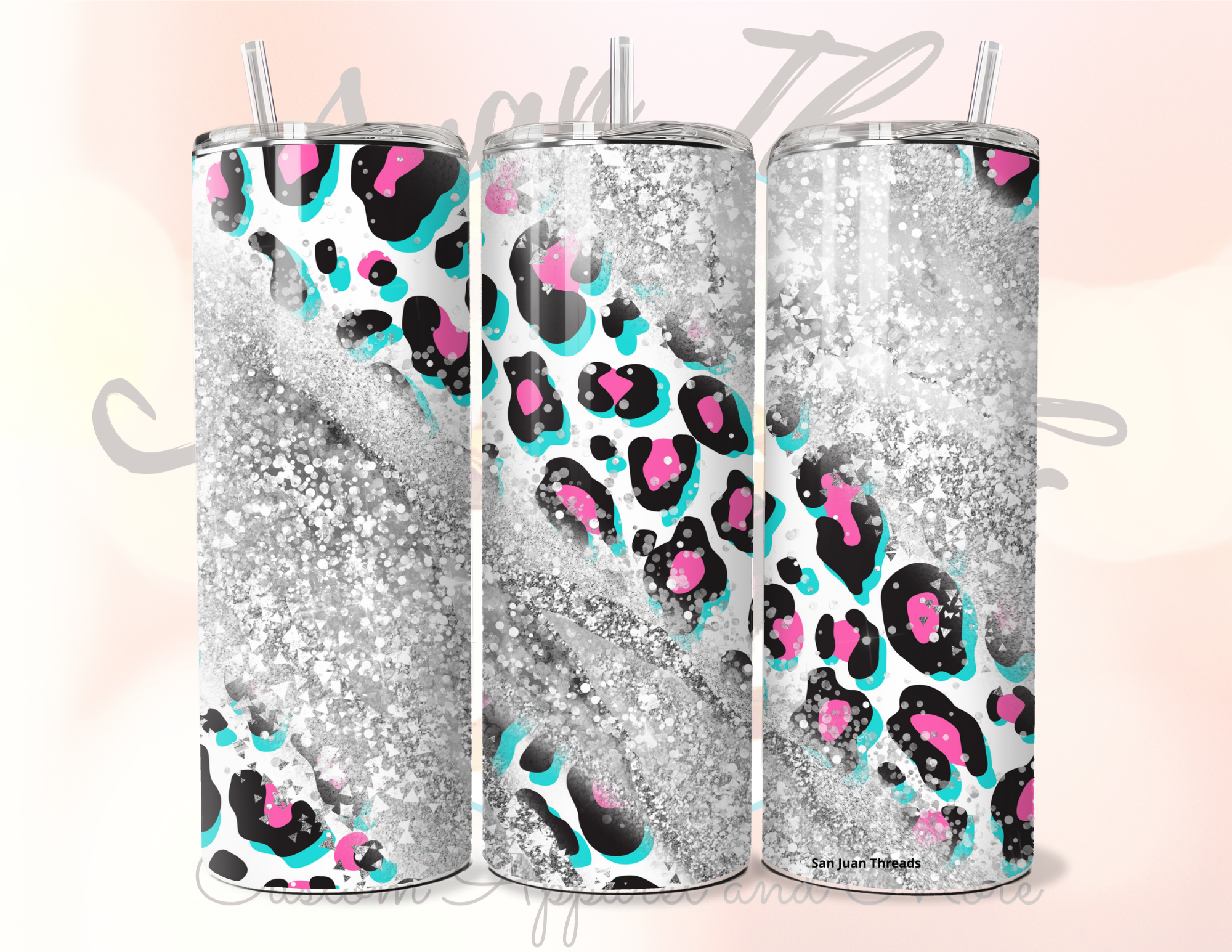 Pink Leopard Tumbler