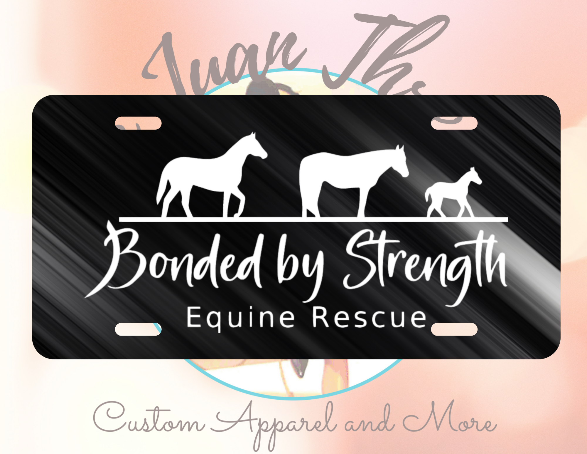 Bonded By Strength License Plate