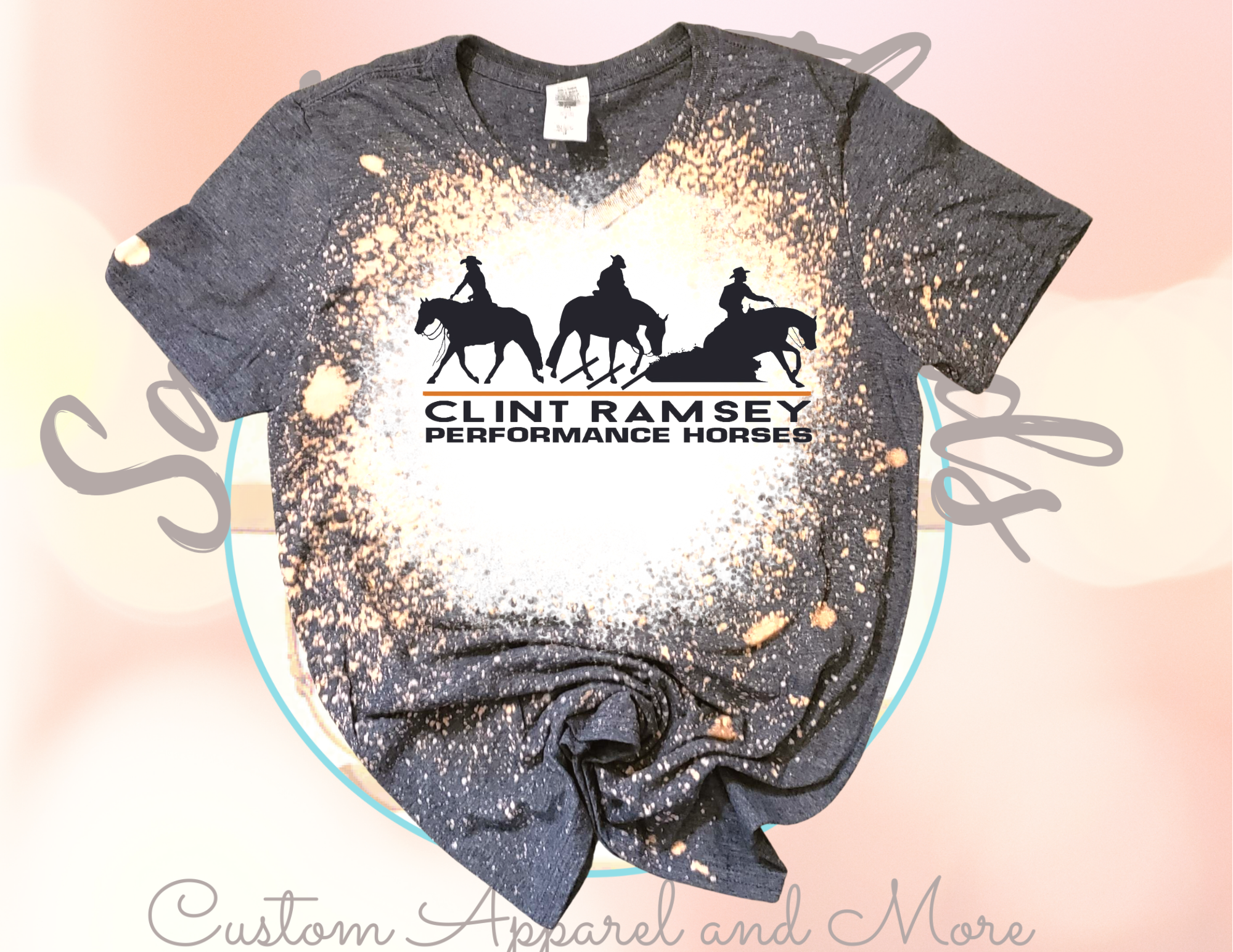 Clint Ramsey Performance Horses Bleached T-Shirt