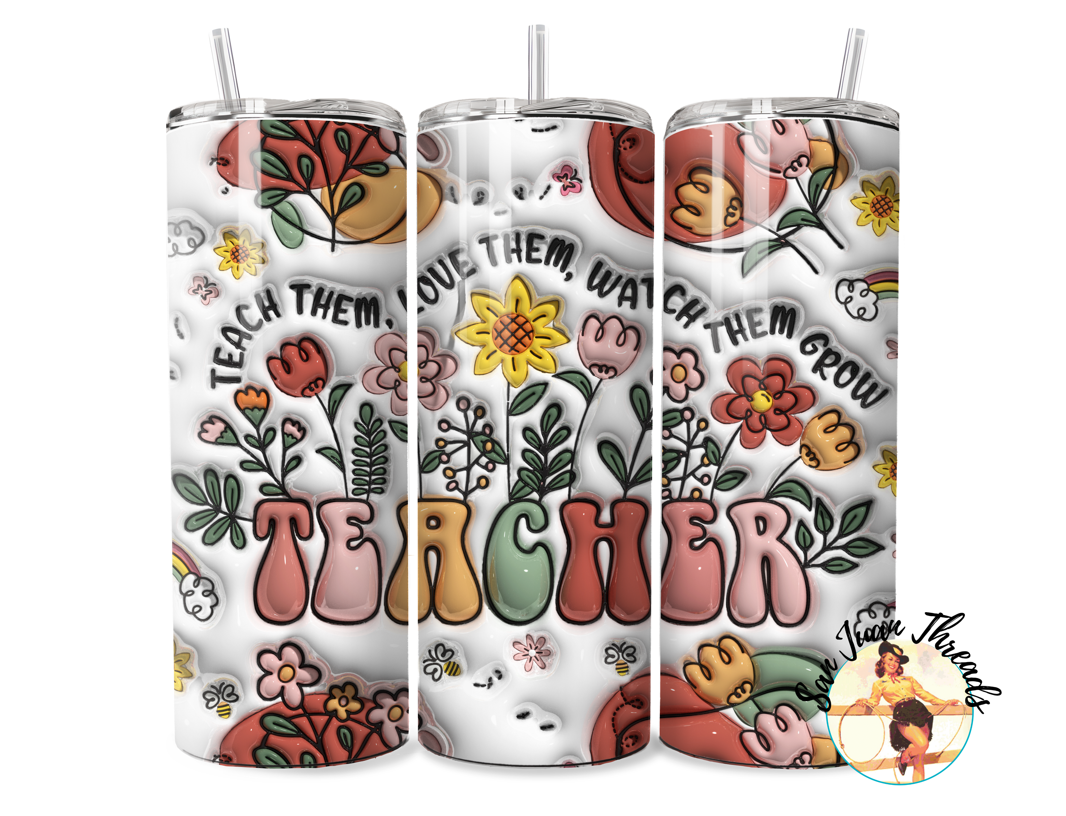 Teach Them Love Them Teacher Tumbler